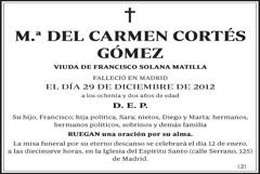 M.ª del Carmen Cortés